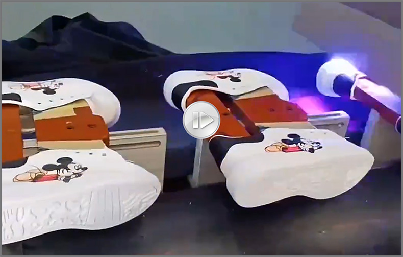 鞋子打印圖案，LR-2513高落差鞋子打印機(jī)